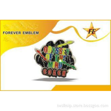 Flashing Led Die Struck Lapel Pin Custom Metal Badge For So